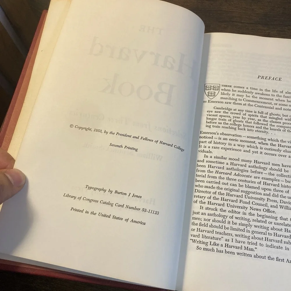 The Harvard Prize Book 1965 Bentinck Smith + Award Paperwork Pittsburgh PA‎